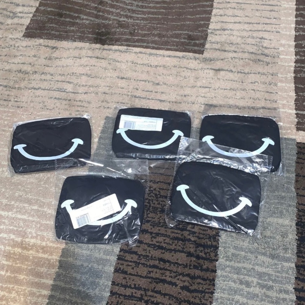 Five Smiley Face Masks